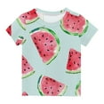 thumbnail image 1 of Sakmal Clothes For Kids Cute Graphic 3-14y Crew Neck Short Sleeve Childrens Tops On Sale, 1 of 5