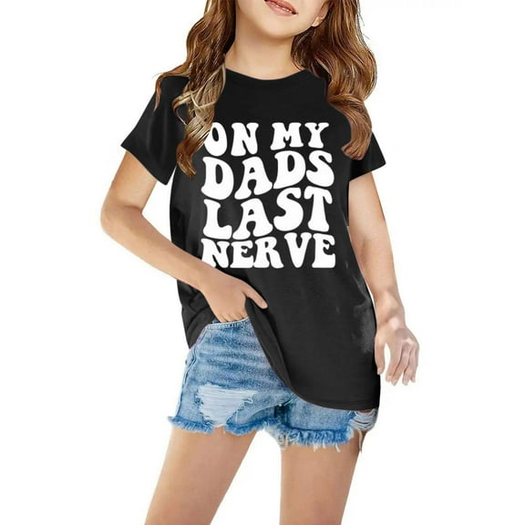 Sakmal Clothes for Kids Boys and Girls Black Short Sleeve Crew Neck Graphic Mother'S Day T-Shirts Kids Outdoor Clothes