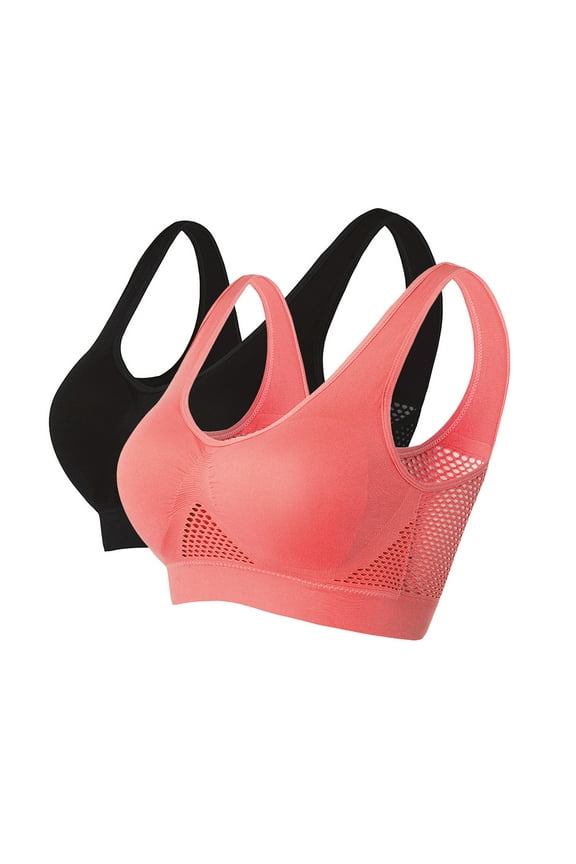 Comfy Bras for Women 3 Pack Lightly Lined Wireless Comfortable Sports Bra Ladies Bra Plus Size