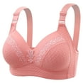 thumbnail image 1 of Sakmal Comfy Bras for Women Red Wireless Full-Coverage Push-Up Bra Ladies Bra, 1 of 2