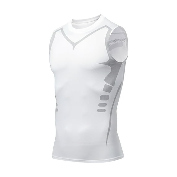 Sakmal Crew Neck Mens Tank Tops White White Muscle Workout Camisole Solid Lightweight Gym Mens Sleeveless T Shirts