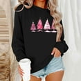 thumbnail image 1 of Sakmal Cute Sweatshirts Women Christmas Black Oversized Sweatshirts Christmas Trees Casual Fall Fashion Tops, 1 of 6