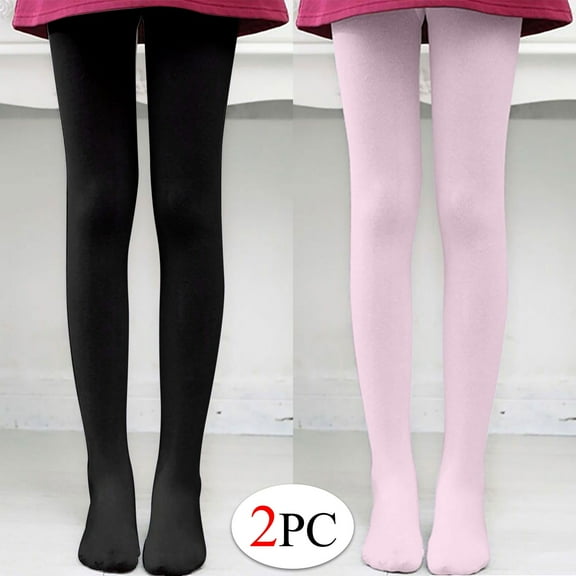 Sakmal Dance Fleece Lined Black Tights for Women 2 Pair Warm Pantyhose High Waisted Tight for Women