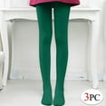 thumbnail image 1 of Sakmal Dance Fleece Lined Tights 80D 3 Pair Green Pantyhose Soft Ladies Tight, 1 of 6