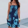 thumbnail image 1 of Sakmal Dresses for Women 2024 Short A-Line Dresses Boho Tie Dye Bandeau Sleeveless Ladies Dresses Plus Size, 1 of 8