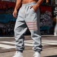 thumbnail image 1 of Sakmal Elastic Bottom Jogger Sweatpants Men's and Big Men's Stretchy Fleece Lined Pants Lihtweight Gray Running Mens Sweatpants XXL, 1 of 9