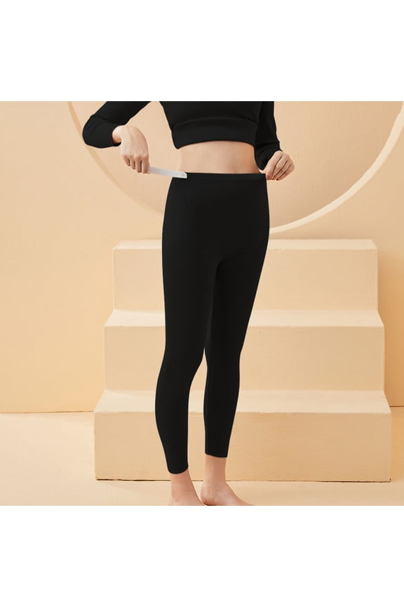 Fleece Lined Black Tights Footless Plus Size Leggings Soft Women's Tight