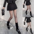 thumbnail image 1 of Sakmal Fleece Lined Black Tights Patterned Warm Pantyhose Winter Ladies Tight, 1 of 5