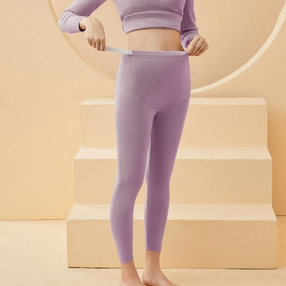 Sakmal Fleece Lined Tights for Women Footless 80D Purple Leggings High Waisted Tight for Women