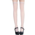 thumbnail image 1 of Sakmal Fleece Lined White Tights Opaque Knee High Pantyhose High Waisted Skin Colored Ladies Tight, 1 of 4