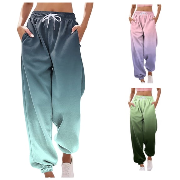 Sakmal Womens Sweatpants Drawstring Plus Size Joggers Pants Athletic Running Graphic Womens Joggers L