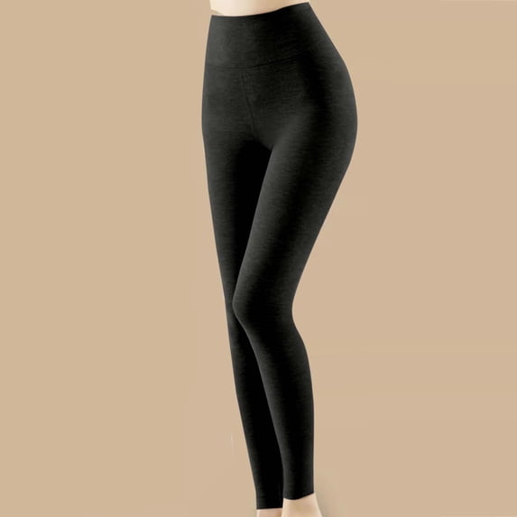 Sakmal Footless Fleece Lined Black Tights Plus Size Leggings High Waisted Ladies Tight