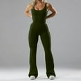 thumbnail image 1 of Sakmal Full Womens Pants Green Solid Workout Jumpsuit Trousers for Ladies, 1 of 9