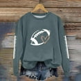 thumbnail image 1 of Sakmal Green Sweatshirts Women Football Game Day Workout Lightweight Sweatshirts Fashion Fall Clothes 2025, 1 of 5
