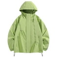 thumbnail image 1 of Sakmal Green Womens Coats Outerwear Winter Long Sleeve Breathable Snow Wear Lightweight with Hoods Outdoor Solid Hiking Womens Jacket, 1 of 2