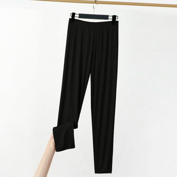 Sakmal High Waisted Pants Women Legging Taper Pleated Plus Size Solid Black Ankle Length Pants