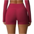 thumbnail image 1 of Sakmal Gym Shorts for Women High Waisted Bike Red Running Yoga Tummy Control Stretchy Shorts, 1 of 7