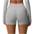 thumbnail image 1 of Sakmal Bike Shorts for Women High Waisted Running Gym Gray Stretchy Yoga Tummy Control Shorts, 1 of 7