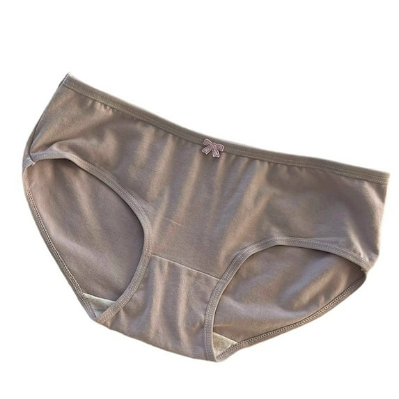 Sakmal High Waisted Women's Panties Briefs Cotton Panties Purple Soft Underwear for Ladies XL