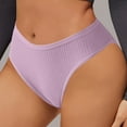 thumbnail image 1 of Sakmal Hipster Women's Panties Seamless Panties Purple No Show Underwear for Ladies M, 1 of 9