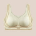 thumbnail image 1 of Sakmal Jelly Bras Women Bralette Beige Minimizer Plunge Womens T-Shirt Bras L, 1 of 5