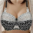 thumbnail image 1 of Sakmal Lace Bras for Women Underwire Minimizer Balconette White Comfortable Ladies Bras XL, 1 of 5