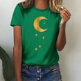 thumbnail image 1 of Sakmal Ladies Tops and Blouses Short Sleeve Floral Crew Neck T-Shirts Womens T Shirts, 1 of 6