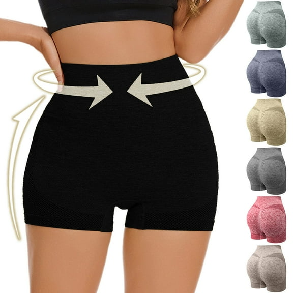 Sakmal Ladies Underwear Panties Boxers High Waisted Boyshorts Panties Soft Black Underwear for Women L