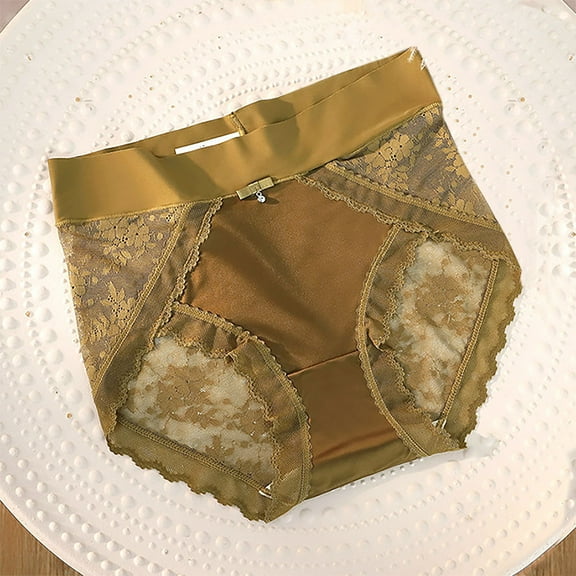 Sakmal Ladies Underwear Panties Full Coverage Briefs Panties Green Soft Underwear for Women M