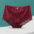 thumbnail image 1 of Sakmal Ladies Underwear Panties Plus Size Briefs Panties Red Stretch Womens Underwear L, 1 of 5