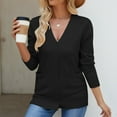thumbnail image 1 of Sakmal Lightweight Coats for Women Plus Size Black Long Sleeve Casual Button Down Loose Fit Solid Cardigan Womens Jacket, 1 of 4