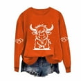 thumbnail image 1 of Sakmal Lightweight Women Sweatshirts Orange Cute Sweatshirts Soft Cartoon Fall Clothes 2025, 1 of 5