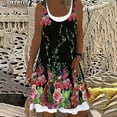 thumbnail image 1 of Sakmal Long Casual Dresses for Women Black Plus Size Tank A Line Dress Floral Vintage Dresses for Women, 1 of 5