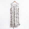 thumbnail image 1 of Sakmal Long Moo Moo Tank Nightgown for Women Cute Plus Size White Sleepshirt Floral Sleeveless Sleep Tanks for Women, 1 of 5