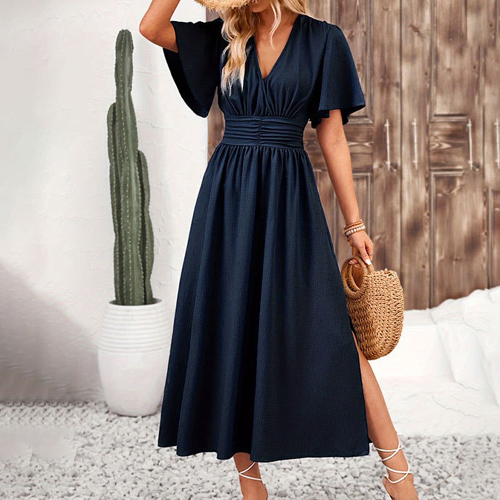 long flowy beach dress Sleeve Boho Wedding Lace A-Line V-Neck Gown wit Size:US 7.5 sparkling dress Black athletic dress