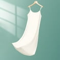 thumbnail image 1 of Sakmal Long Women Moomoo Nightgowns Soft White Cotton House Dress Sleeveless Solid Chemises for Women, 1 of 5