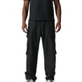 thumbnail image 1 of Sakmal Men's Cargo Pants Work Straight Leg Casual Black Classic Fit Mens Pants L, 1 of 5