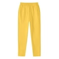 thumbnail image 1 of Sakmal Men's and Big Men's Sweatpants Drawstring Open Bottom Slim Straight Leg Pants Yellow High Waisted with Pockets Sweatpants for Men L, 1 of 5
