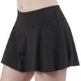 thumbnail image 1 of Sakmal Mini Skorts for Women Tennis Ruffle Gym Black Beach 3 Inch Inseam Solid Skorts, 1 of 5
