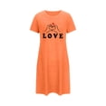 thumbnail image 1 of Sakmal Moo Moos for Women Nightgown Short Sleeve Love Print Sleepwear Crew Neck Cute Nightgown for Women XL, 1 of 4