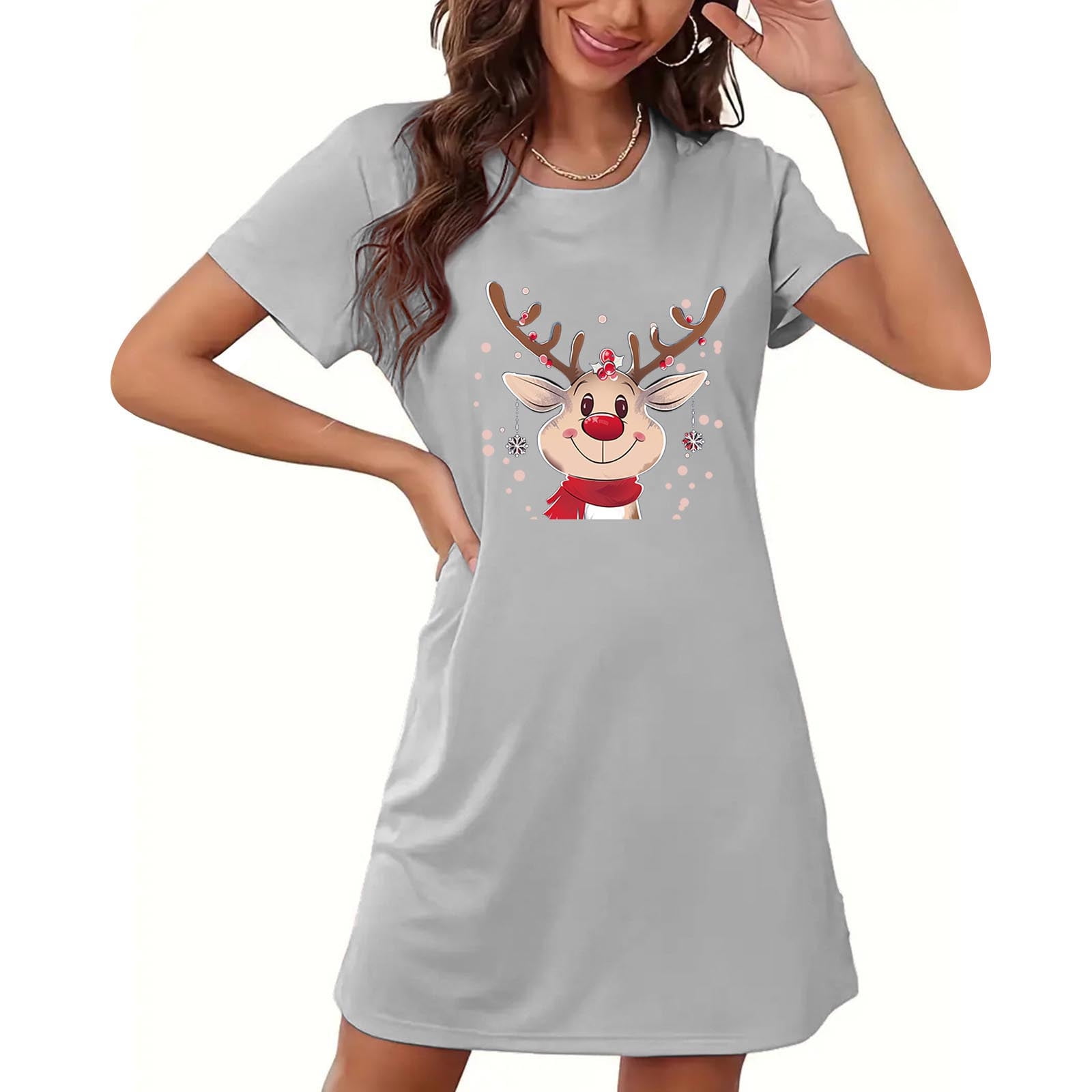 gray christmas dress Silver Sequin Shift High Neck Maternity Mini Dress