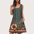 thumbnail image 1 of Sakmal Moomoo Nightgownss for Women Sleeveless Lightweight Nightshirt Floral Knee Length Nightgowns for Women L, 1 of 9