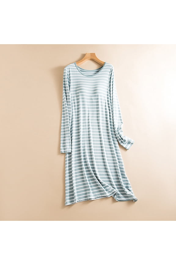 Mumu Nightgownss for Women Long Sleeve Plus Size Lightweight House Dress Solid Long Womens Nightgown XL