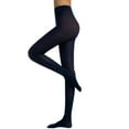 thumbnail image 1 of Sakmal Navy Tights for Women Dance Opaque Pantyhose Soft Womens Tight, 1 of 4