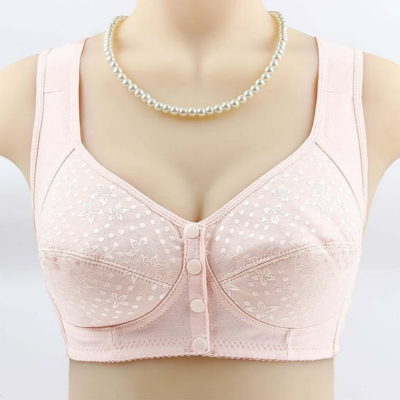 Sakmal No Underwire Bralettes for Women with Support Full Coverage Gray Plunge Ladies Bras 2X