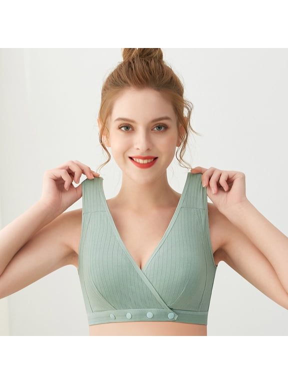 Nursing Bras Women Bralette Plus Size Minimizer Breastfeeding Cotton Bras for Women L