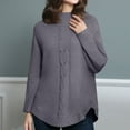 thumbnail image 1 of Sakmal Oversized Woemns Sweaters Chunky Cozy Gray Pullover Tops Long Sleeve Crew Neck Solid Trendy Sweaters for Women, 1 of 5