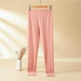 thumbnail image 1 of Sakmal Pajama Pants Women Fleece Wide Leg Thermal Underwear Plus Size Sleepwear Pink Cute Lounge Pants for Women with Pockets, 1 of 9