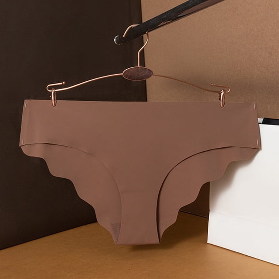 Sakmal Panties Briefs Plus Size Panties Soft Yellow Underwear for Ladies M