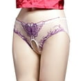 thumbnail image 1 of Sakmal Panties Hipster Crotchless Seamless Panties Soft White Womens Underwear L, 1 of 6